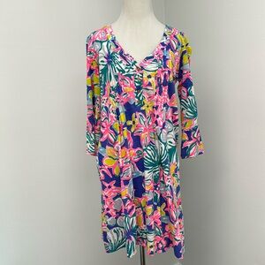 Lilly Pulitzer Cotton Amberly Print T Shirt Dress